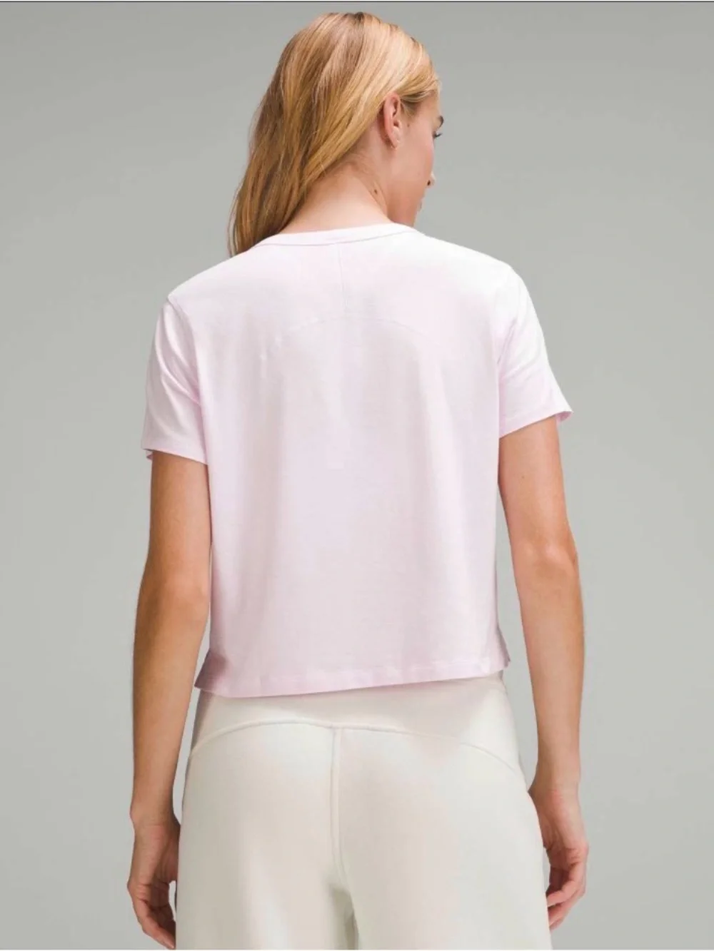 Lululemon Classic-Fit Cotton-Blend T-Shirt Meadowsweet Pink - Picture 3 of 5